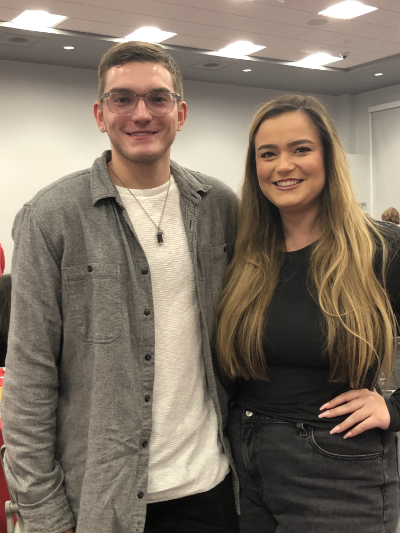 Journalism students at Dean's List event
